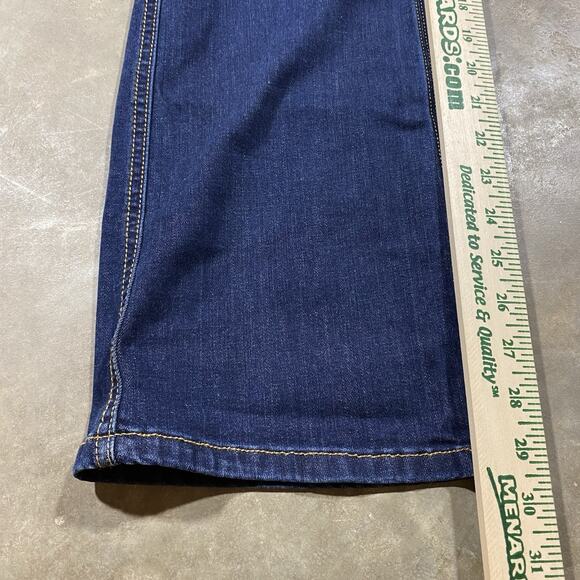 Carhartt Relaxed Fit Jeans Women 6 Short Blue Denim Workwear Bootcut - Picture 11 of 12